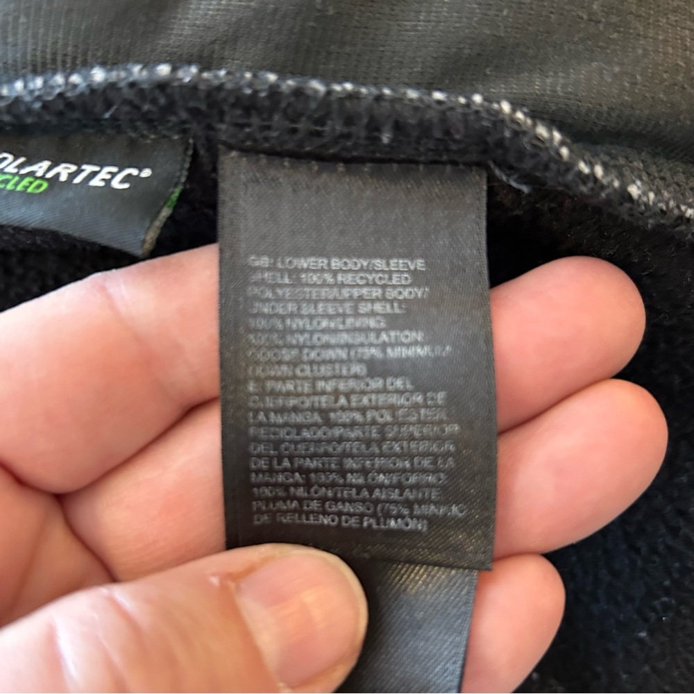 North Face Men's 550 Black Fleece/Puffer Polartec with down jacket size small - Picture 13 of 13